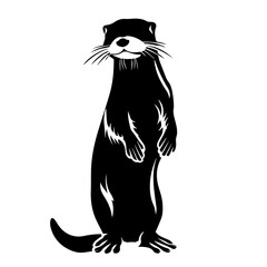 Wall Mural - Standing Otter