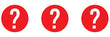 © TinyStock Studio - Question mark icon set. Bubble question icon, FAQ questions symbol on a white background.