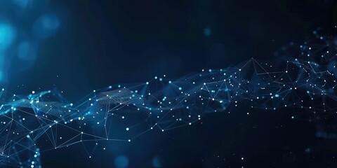 Poster - abstract digital network connection
