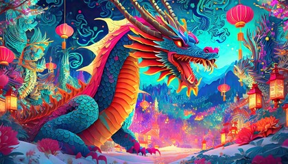 Wall Mural - chinese dragon 