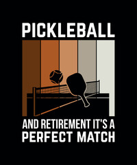 Wall Mural - Pickleball t-shirt design