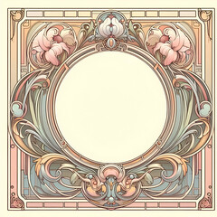 vintage frame with flowers