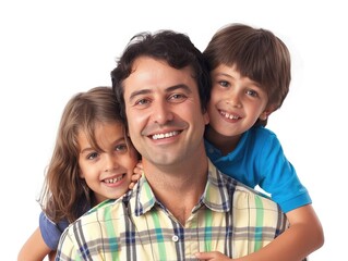 Poster - portrait of happy family