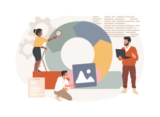 Poster - Agile project management isolated concept vector illustration.