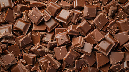 Wall Mural - Pieces of chocolate