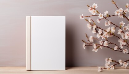 Wall Mural - book and flowers