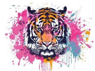 Sticker - tiger head vector