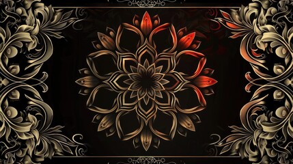 Poster - floral background