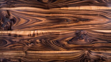 Wall Mural - Texture of walnut wood planks Background of black walnut wood texture