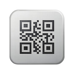 sample qr code icon on transparent background