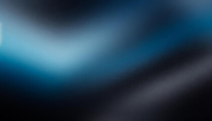 Wall Mural - dark minimalistic gradient black and blue background with copy space, abstract texture, banner