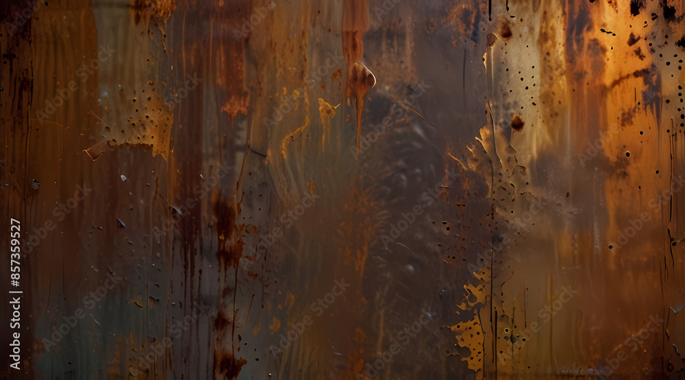 background with the rough and uneven texture of rusted metal, showing ...