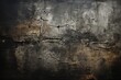 © Gabriel - Old black concrete background texture grunge dark wallpaper concrete wall, generative IA