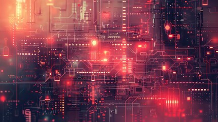 Poster - digital background for tech, ai, data, audio, graphics, and more. generative ai