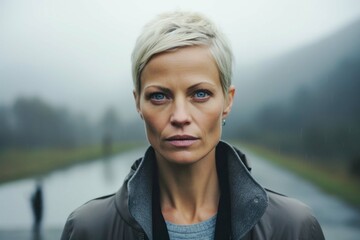 Wall Mural - young woman of Scandinavian appearance portrait close-up