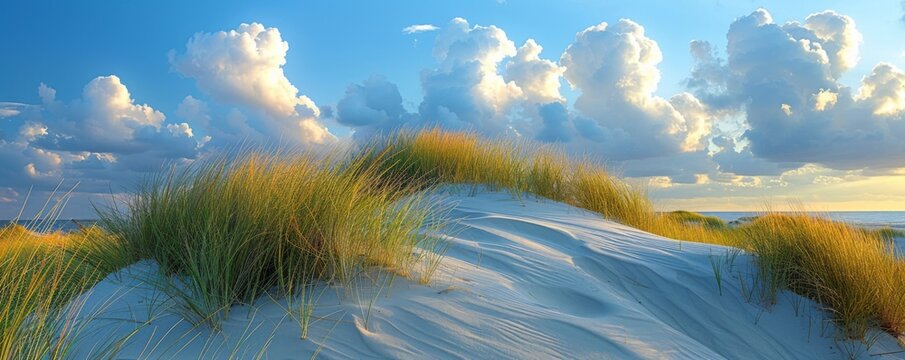 Sand dune with tall grasses