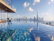 © Business Pics - dubai skyline infinity pool appartment property for sale 2030.
