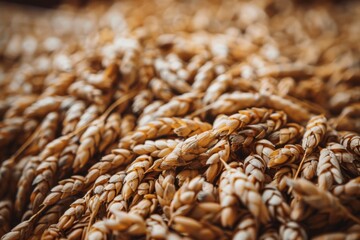 Wheat Harvest Close-Up