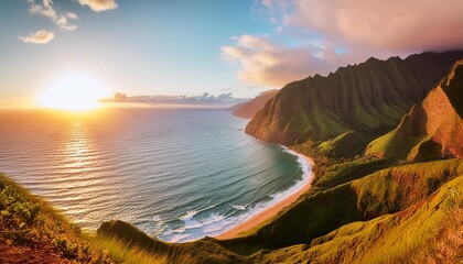Sticker - hawaii at sunset