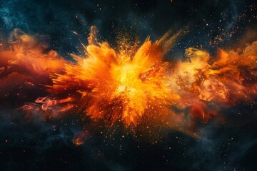 Poster - Abstract Explosion of Colors