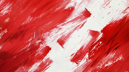 Wall Mural - Red brush stroke isolated over white background, red lipstick