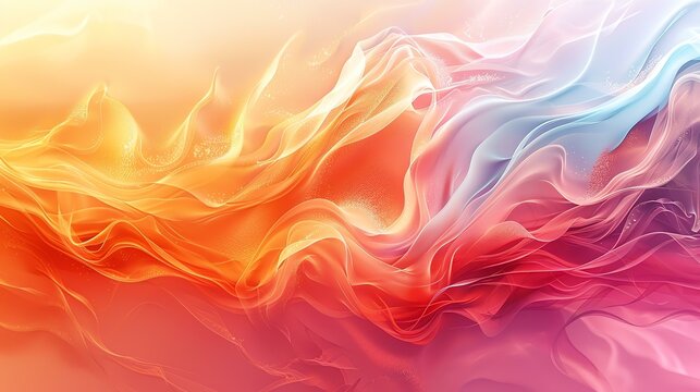 Abstract colorful wavy background.