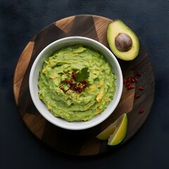 Canvas Print - guacamole and chips