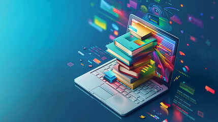 the concept of e-learning, encompassing online education and technology, with online courses that al
