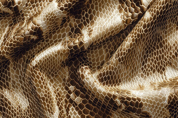 Wall Mural - Close up of a snake skin background texture