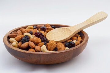 Wall Mural - Healthy Snack Bowl: Nut Mix with Raisins and Almonds