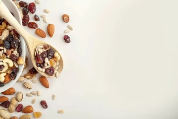 Wall Mural - Healthy Snack Mix: Nuts, Berries and Seeds