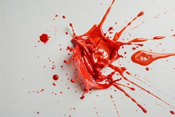 Wall Mural - Red Splatter Effect Photograph for Creative Projects