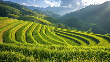The art and science of cultivating lush rice fields