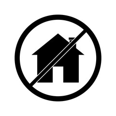 Sticker - No house