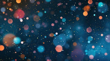 Canvas Print - the background is a gradient of dark blue and black with sparkly light-colored dots scattered throug