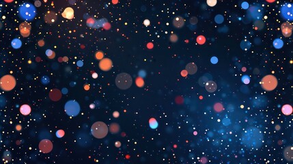 Canvas Print - the background is a gradient of dark blue and black with sparkly light-colored dots scattered throug