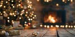 © YURIMA - Sink into the cozy warmth of a Christmas evening by a crackling fireplace, surrounded by festive decor and the joyful holiday ambiance. Enjoy the festive season in the comfort of your home