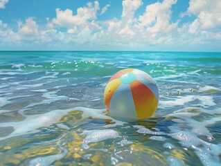 beach ball on the beach