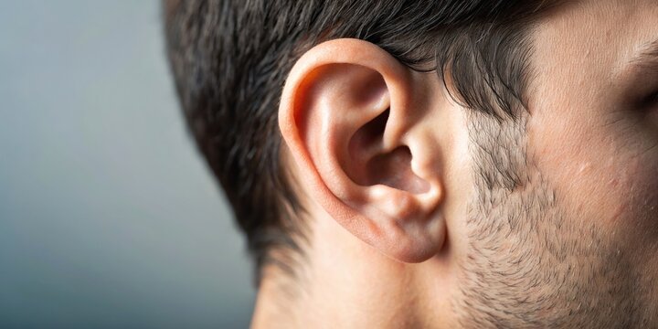 Close-up of a person's ear listening attentively, listening, ear, hear, sound, listening skills, attentive