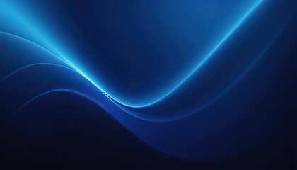 Poster - abstract blue curve and light lines background vector illustration