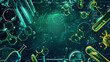 © Erika - fondo creativo de colores de ciencia y descubrimiento investigacion y aprendizaje cientifico de fisica y quimica