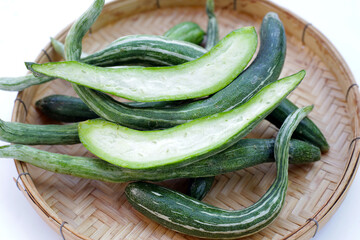 Canvas Print - Snake gourd or serpent gourd