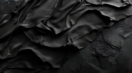 Fototapete - Abstract Black Fabric and Texture
