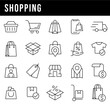 © @ artcofam - Shopping icon set. Online shopping, store, delivery, promotion and shopping cart symbol.