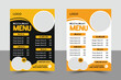 © naharvects - Beautiful restaurant food menu design template. modern with colorful A4 size.