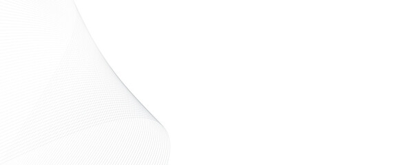 Poster - Vector abstract wavy lines on transparent background with wavy stripes of the pattern of black lines on white background.