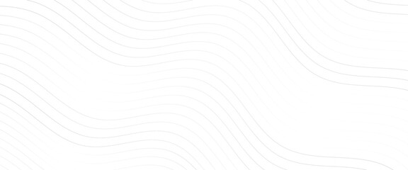 Poster - Vector white minimal seamless wavy lines pattern abstract background.
