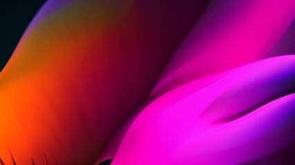 Poster - Neon Palm Fronds Generative AI