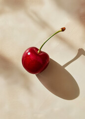 Wall Mural - Spring fresh cherries in the sun.