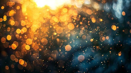 Poster - Bokeh Particles background 
